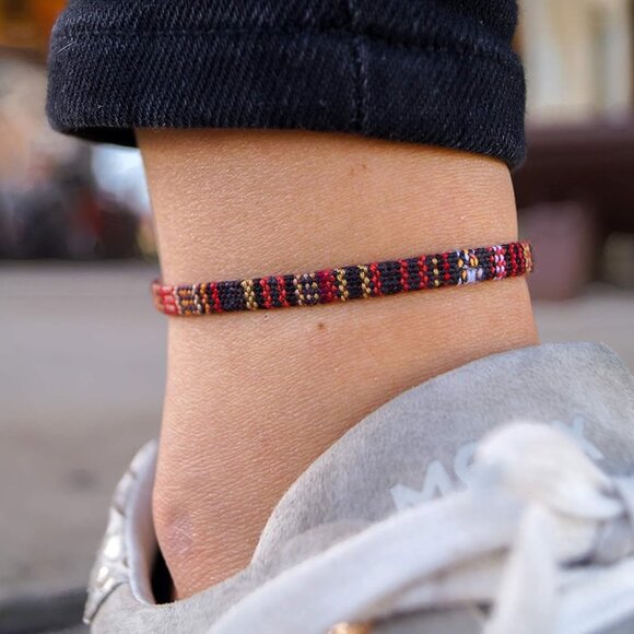 Surfer Anklet for Men and Women Waterproof and Adjustable Surfer Ankle Bracelet - Picture 2 of 6